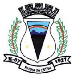 Brasão da seguinte cidade: Barra da Estiva