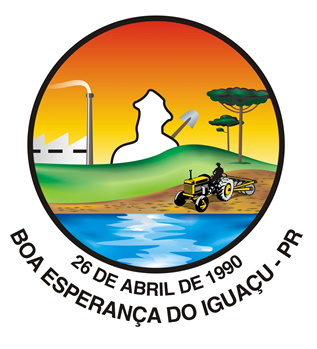 Brasão da seguinte cidade: Boa Esperança do Iguaçu