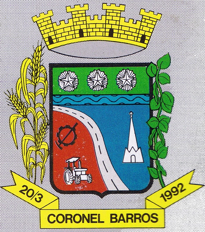 Brasão da seguinte cidade: Coronel Barros