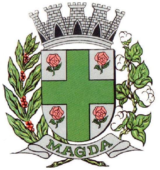 Brasão da seguinte cidade: Magda